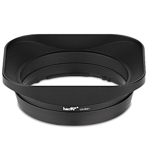 Haoge LH-RX1 Square Metal Bayonet Lens Hood Shade for Sony RX1 RX1R RX1RII and FE 35mm F2.8 55MM/F1,8 ZA Lens