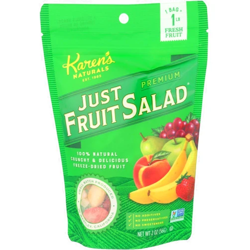 Karen's Naturals Karen’s Naturals Freeze Dried Mixed Fruit Snack, 2 oz, No Sugar Added, Healthy Fruit Snack, Non-GMO, Vegan, Gluten Free, Crunchy Fruit