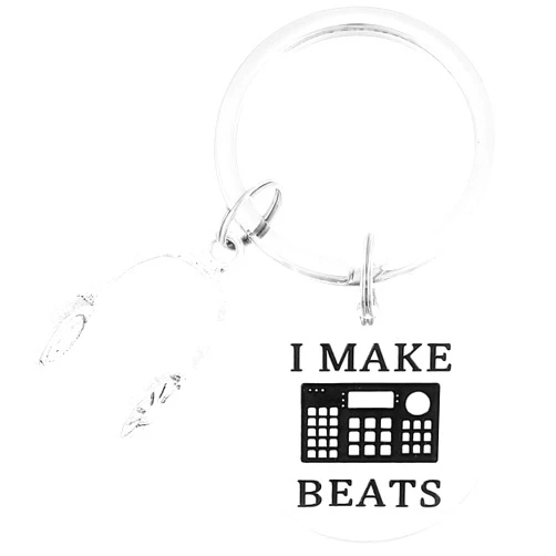 Kivosliviz Dj Gifts Keychain Music Producer Keyring Men Pendant Keychains Jewelry