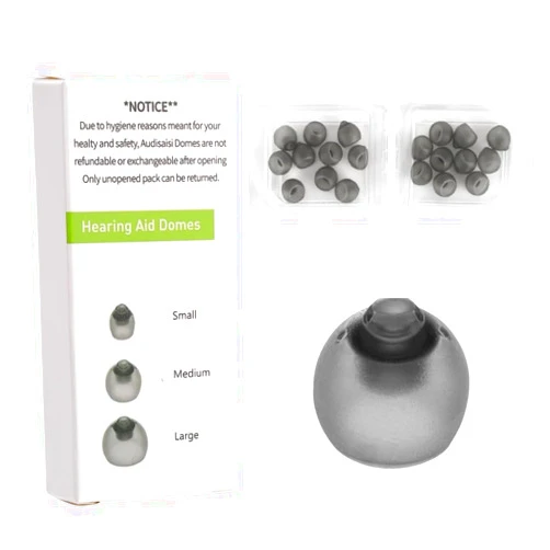 Audisaisi Phonak Hearing Aid Domes,20 pcs Phonak Vented 4.0 Hearing Aid Domes Phonak Hearing aid Accessories Hearing Aids Domes for Phonak Audeo Marvel Paradise Lumity Accessory Medium Size(0.35inch=9mm)