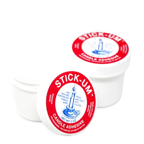 Rambue Stick-um Candle Adhesive - 2 pk Candle Stick Adhesive 2oz - Taper Candle Glue - Candle Stay Secure - Candlestick Adhesive - Stickum Candle Adhesive Stickum Grip - Candle Accessories