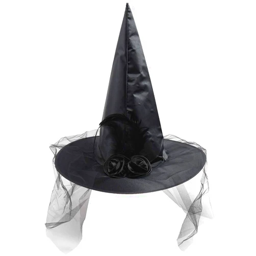 Auerllcy Halloween Witch Hat Costume Accessory Women Hats for Halloween Party Cosplay