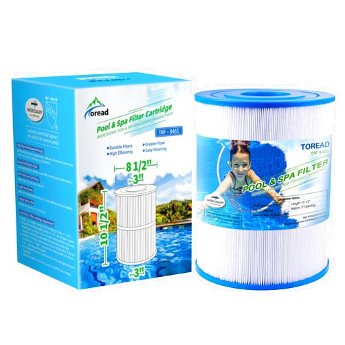 TOREAD NSF-50 Certified Watkins 31114 Replacement Tiger River Spa Filter, Compatible Unicel C-8465, PWK65, Filbur FC-3960, 71827, 71828 Hot Tub Filter, 65 sq. ft Hot Spring Spa Filter(1)