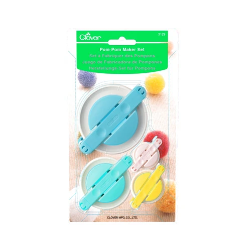 Clover Set Pom Maker, Multiple 4 Count, 8.63 x 5 x 1.38