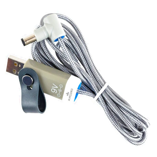 myVolts Ripcord USB to 9V DC Power Cable Compatible with Korg Volca Keys Synth