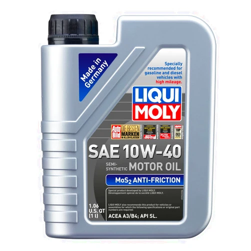 LIQUI MOLY MoS2 Antifriction SAE 10W-40 | 1 L | Part -synthetic engine oil | SKU: 2042
