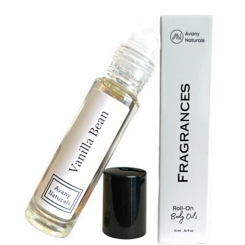 ANJ Brand Vanilla Bean Fragrance - Body Oil Perfume, Fragrance Oil For Skin, Musk Essential Oil, Roll On Perfume For Women, Sample Cologne For Men, Enhanced Scents