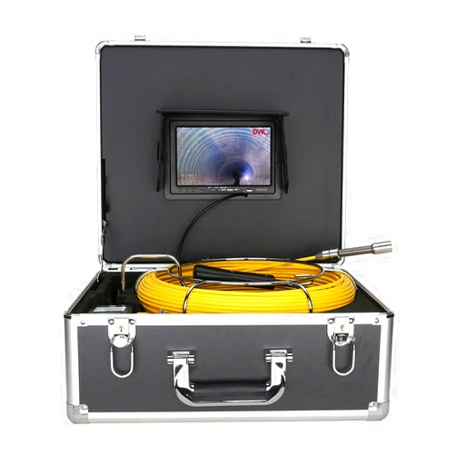 MidiLi 17 Mm 8GB SD Card DVR IP68 Drain Pipe Industrial Endoscope 7-Inch Display, Sewer Pipe Inspection Camera with Meter Counter
