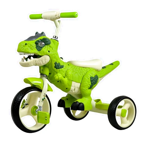 Generic Dinosaurs Kids Tricycle, Preschool Daycare Toddler Trike Bike with Padded Seat&Inflation-Free Rubber Wheels, Outdoor Indoor Ride On Toy for 2-8 Year Old Boys, Green