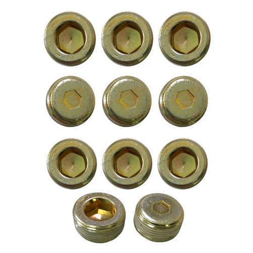Sherco-Auto Replacement for Cummins Thread-In 24 Valve 5.9L - 6.7L Cylinder Head Freeze Plug Kit - 11 Pieces
