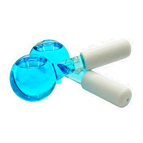 ZAQ Ice Globes for Face and Eye, Durable Cryo Globes Use to Reduce Puffiness, Tighten Pores and Sinus Relief, Face Globes for Facial Massages and Daily Beauty Routines, Black