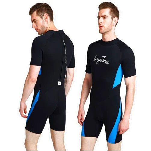 LayaTone Shorty Wetsuit Mens Womens 3mm Neoprene Shorty Wetsuits for Swimming Diving Surfing Freediving Snorkeling