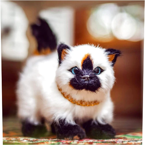 THE QUEEN'S TREASURES 18 Inch Doll Pets, Siamese Kitty Cat is The Perfect Furry Companion, Doll Toy Compatible with American Girl Dolls