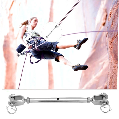 Yuecoom Closed Jaw Turnbuckle, Multi-Size Stainless Steel 304 Rigging Screw Closed Body Jaw Turnbuckle for Boat Yacht(M5)