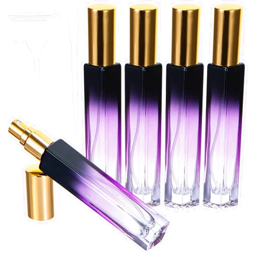 Beomeen 10ML Perfume Travel Refillable Spray Bottles 5pcs Set, Mini Glass Perfume Bottles Empty, Portable Cologne Atomizer Sprayer Travel Size Containers Refill Bottles Kit for Toiletries Sample Dispenser