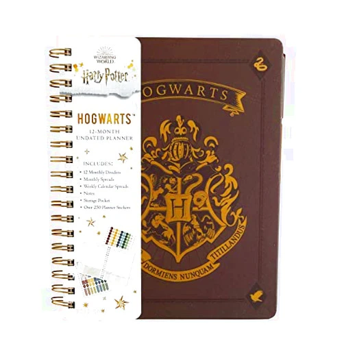 Insights Harry Potter: Hogwarts 12-Month Undated Planner: (Harry Potter School Planner School, Harry Potter Gift, Harry Potter Stationery, Undated Planner)