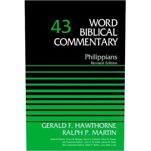 By Gerald F. Hawthorne (Author), Ralph P. Martin (Author, Series Editor), Bruce M. Metzger (Editor), David Allen Hubbard (Editor), Glenn W. Barker (Editor), John D. W. Watts (Series Editor), James W. Watts (Series Editor), Lynn Allan Losie (Series Editor) & 5 more Philippians (Word Biblical Commentary)