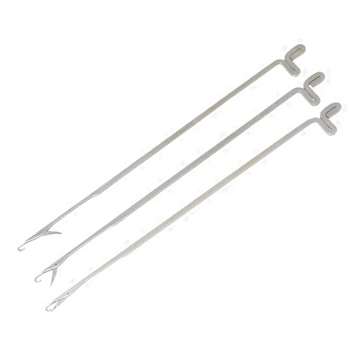 Lasenersm 20 Pieces Beading Needles Beads Needles Beaded Needles Stainless Steel Crochet Threader Beading Needles with Hook for Jewelry Making(Silver, 7.8cm)
