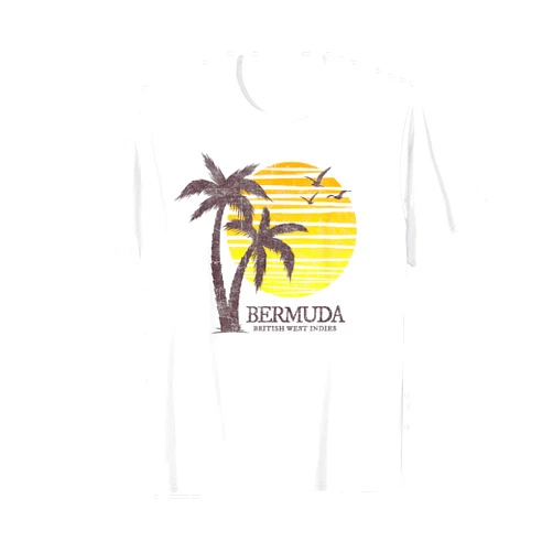 Bermuda Vacation Beach Souvenir Shirts Retro Bermuda Vintage Beach Sunset Souvenir Mens Womens Kids T-Shirt