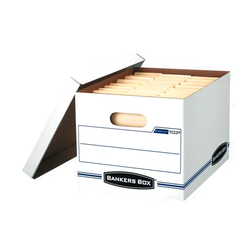 Bankers Box STOR/FILE Storage Boxes, Standard Set-Up, Lift-Off Lid, Letter/Legal, 6 Pack (57036-04)