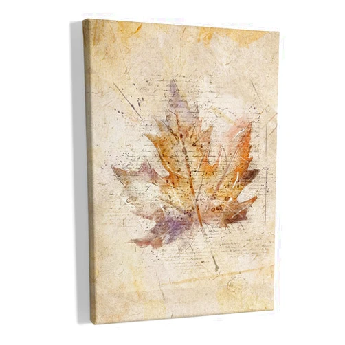 HIWX Fall Decorations For Home,Fall Wall Art Canvas,Vintage Watercolor Maple Leaf Autumn Fall Framed Canvas Wall Art Decor,Fall Autumn Wall Art Artwork Home Decoration For Room Bedroom 11x14 Inch