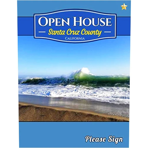 Lisa Marie Smith,Pete Cullen Santa Cruz County Open House: A Guest Book for Santa Cruz County, California for Real Estate Professionals and People who want to sell their homes.
