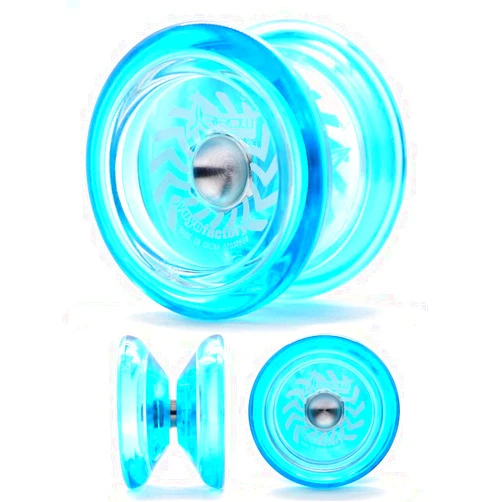 YOYO FACTORY YoyoFactory Arrow Freestyle Yo-Yo - Blue (Beginner to pro, 2 Different Level Ball-Bearings, String and Instructions Included)
