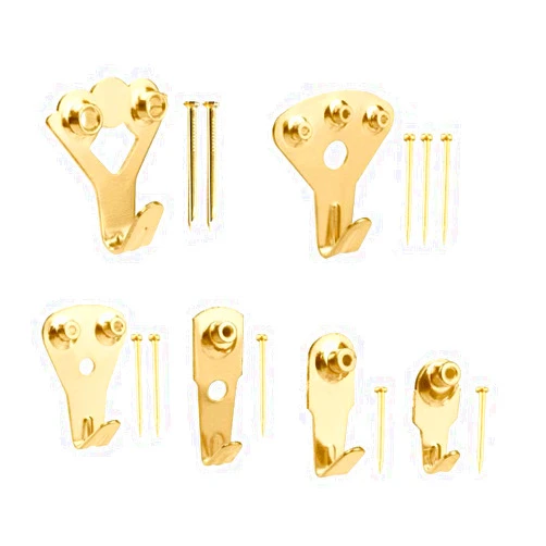 V VSANNSZ 205 Pcs Picture Hangers, VSANNSZ Photo Frame Hooks Heavy Duty Assortment Picture Hanging Kit with Nails for Home and Office Wall Hooks