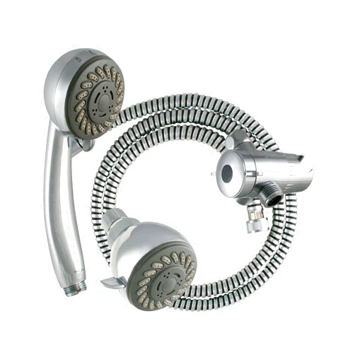 LDR Industries 520-3020CP 3 Function Massage Shower Kit with Diverter and 60