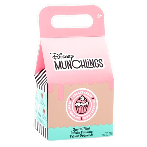 Disney Store Disney Munchlings Mystery Box - Cupcake Craze Blind Box - Blind Bag Plush Toys - Mystery Mini Munchlings Soft Toy - Collect All 5 Toys!