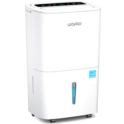 Waykar 120 Pints Energy Star Home Dehumidifier for Spaces up to 6,000 Sq. Ft at Home, in Basements and Large Rooms with Drain Hose, Handle, Auto Defrost and Self-Drying.
