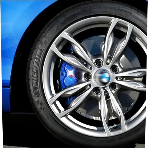 QOMAGO 6PCS Car 3 Color M Brake Calipers Sticker Decal Black M Wheel hub Sticker Decal Vinyl Sticker car Sport Decoration