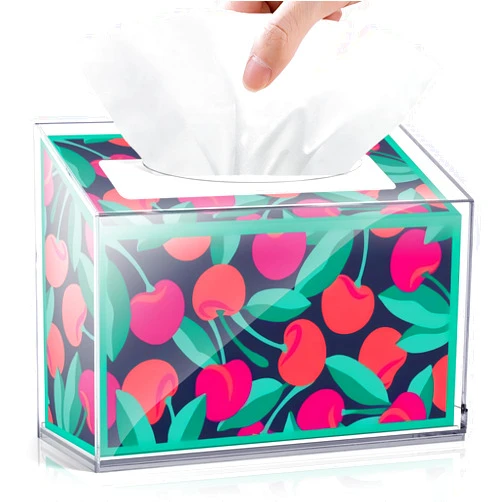 TAINESS Acrylic Hand Towel Box Cover Compatible with Kleenex Disposable Hand Towels Wall-Mounted Paper Towel Dispenser Suitable for Tabletop, Bathroom, Car, and Office Use (Clear)