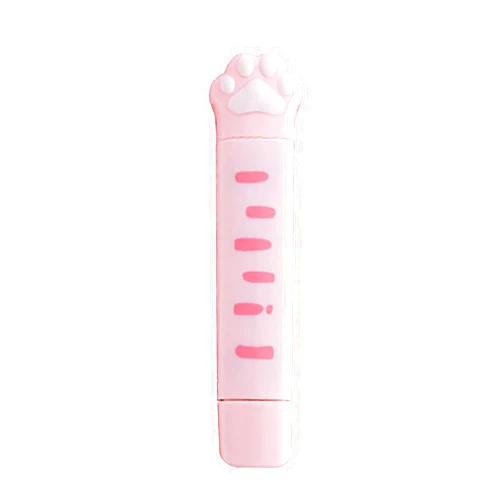 Doraking Cartoon Correction Tape, Cute Cartoon Cat Paw Shaped Dual Tips Correction for Kids Students Writing (Pink)