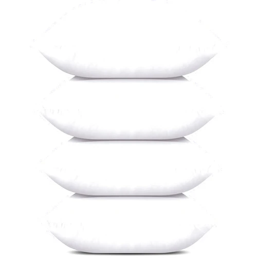 Utopia Bedding Throw Pillows (Set of 4, White), 18 x 18 Inches Pillows for Sofa, Bed and Couch Decorative Stuffer Pillows