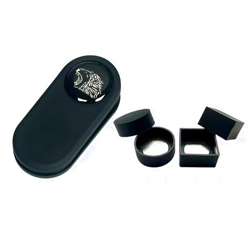 Sinsilvie Silent Chalk Holder,Billiards Magnetic Square & Round Pool Cue Chalk Holder,Pool Cue Chalk Holder