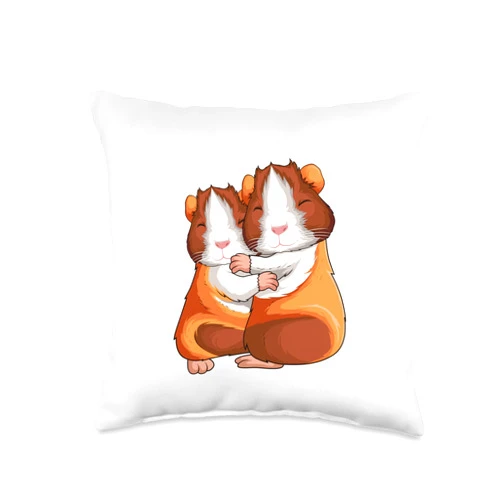 Sweet Baby Guinea Pig Gift For Girls And Women Guinea Pig Lover Women Kids Girls Throw Pillow, 16x16, Multicolor