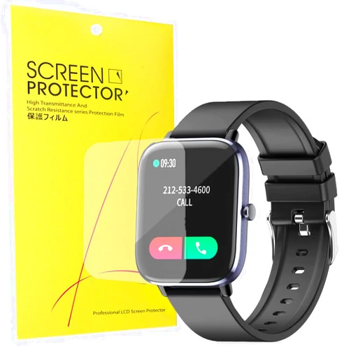 Lamshaw Compatible for SOUYIE Smart Watch Screen Protector, [6 Pack] Premium High Definition Ultra HD Film Compatible with SOUYIE T45S Smart Watch/Maitsol Smart Watch T45S (6 pack)