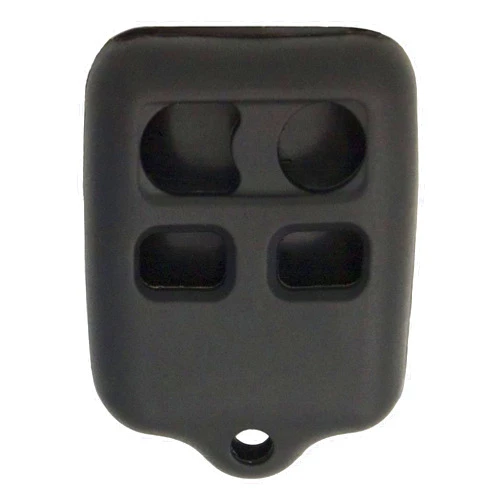 Keyless2Go Replacement for New Silicone Cover Protective Case for 4 Button Remote Key Fobs FCC CWTWB1U345 CWTWB1U331 - Black