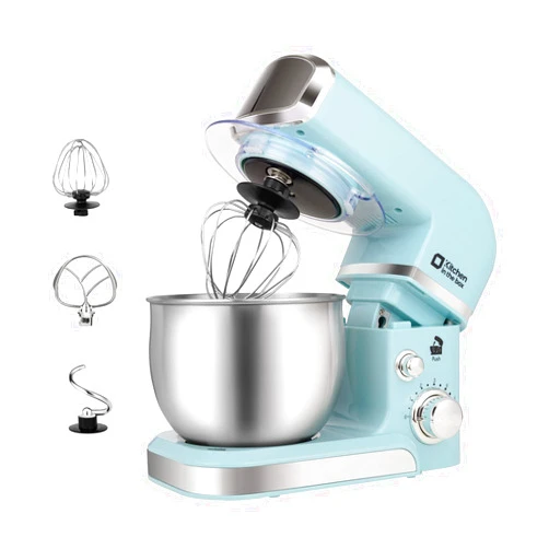 Kitchen in the box Stand Mixer,3.2Qt Small Electric Food Mixer,6 Speeds Portable Lightweight Kitchen Mixer for Daily Use with Egg Whisk,Dough Hook,Flat Beater (Blue)