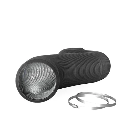 AC Infinity Flexible 10-Inch Aluminum Ducting, Heavy-Duty Four-Layer Protection, 8-Feet Long for Heating Cooling Ventilation and Exhaust