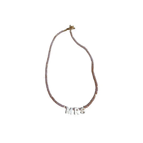 Pop Fizz Designs | Bachelorette Party Beaded Necklace | MRS |