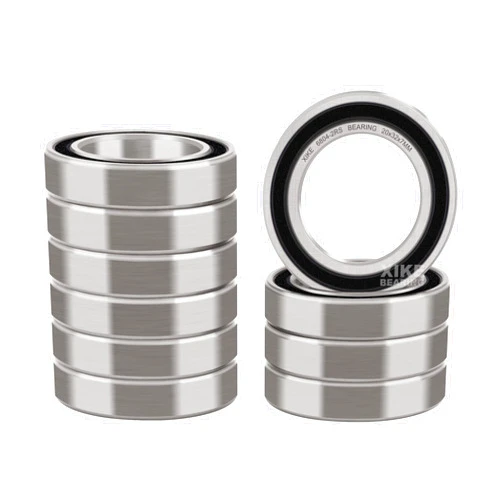XIKE 10 Pcs 6804-2RS Bearings 20x32x7mm, Double Rubber Seals and Pre-Lubricated, Deep Groove Ball Bearing.