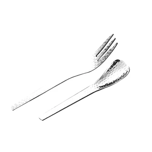 MEHMM Small Appetizer Forks and Dessert Spoons Stainless Steel Set, Portable Boxed Salad Dessert Coffee Cocktail Espresso Flatware