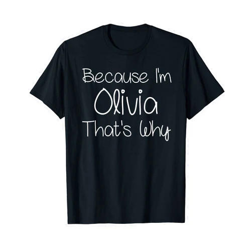 Custom Mother Christmas Mom Girl Wife First Names OLIVIA Funny Personalized Birthday Women Name Gift Idea T-Shirt