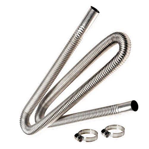 HXBYX 2.5cm Inner Stainless Steel Exhaust Pipe,for Parking Air Heater Fuel Tank Diesel Gas Vent Hose,Length:300/200/150/100/60cm