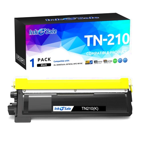 INK E-SALE Compatible Toner Cartridge Replacement for Brother TN210BK (1-Pack) use for HL-3040CN HL-3045CN HL-3070CW HL-3075CW MFC-9010CN MFC-9120CN MFC-9125CN MFC-9320CW MFC-9325CW
