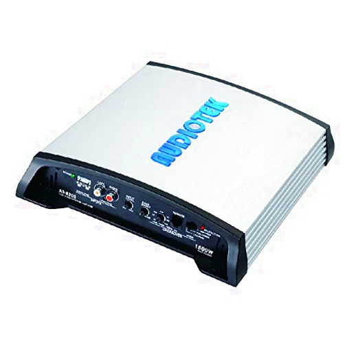 AUDIOTEK AT820S 2 Channels Class AB 2 OHM Stable 1500W Stereo Power CAR Amplifier W/BASS Control