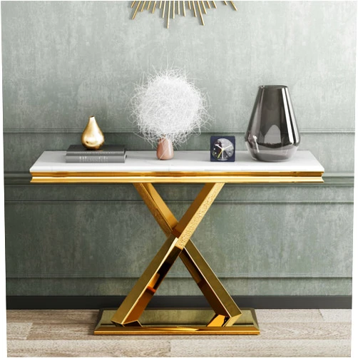 ACEDÉCOR Gold Console Table, 50