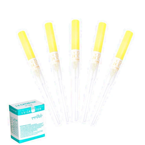 RUIFAR Catheter Piercing Needles 50Pcs 24G Tongue Piercing Kit Body Piercing Needles for Lip, Ear, Tongue, Navel, Cartilage Piercing Kit (24G(0.5mm))